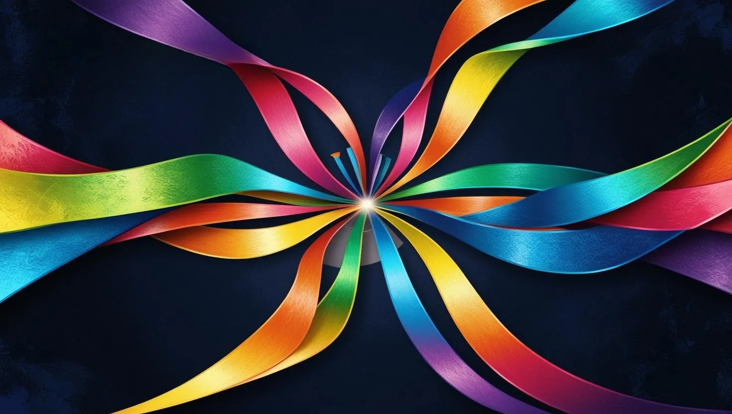 Multiple semi-transparent layers, each with a different abstract pattern or texture. As the layers stack towards the center, they blend and become more unified, representing the abstraction process.